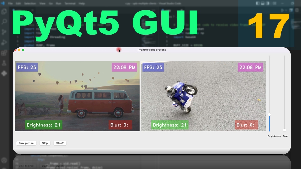 How to stream two videos in PyQt5 GUI